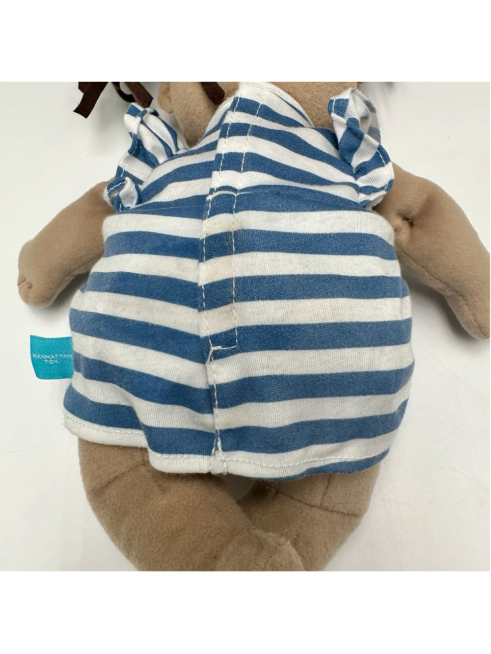 Manhattan Toy Baby Stella Stuffed Doll w/Brown Hair 15” VGUC Soft Play Ragdoll - Picture 5 of 7